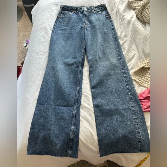 NWT Zara wide leg jeans 10 - Picture 5 of 8
